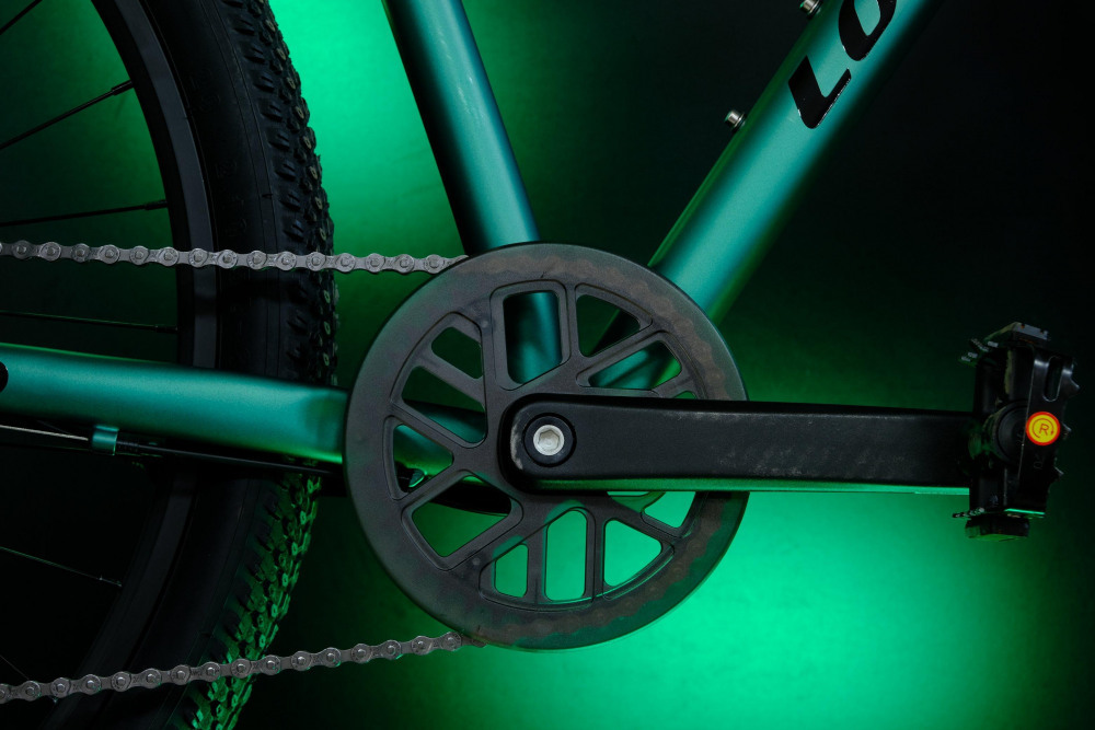 LORAK Sel 9000 8 sp Матовый Чёрный/Зелёный 19р (на рост 183-190)